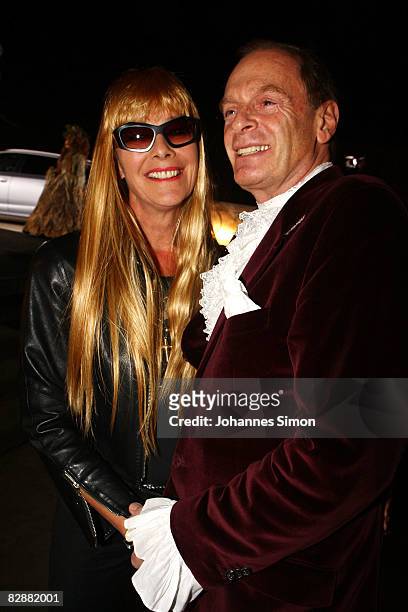 Uschi von Hohenlohe and Wolfgang Bierlein attend the "Fabulous Celebration" at Nymphenburg Castle on September 18, 2008 in Munich, Germany. French...