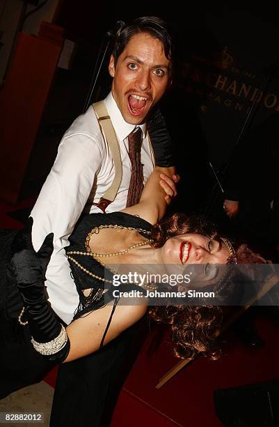 Guests dance during the "Fabulous Celebration" at Nymphenburg Castle on September 18, 2008 in Munich, Germany. French champagne producer Moet Chandon...