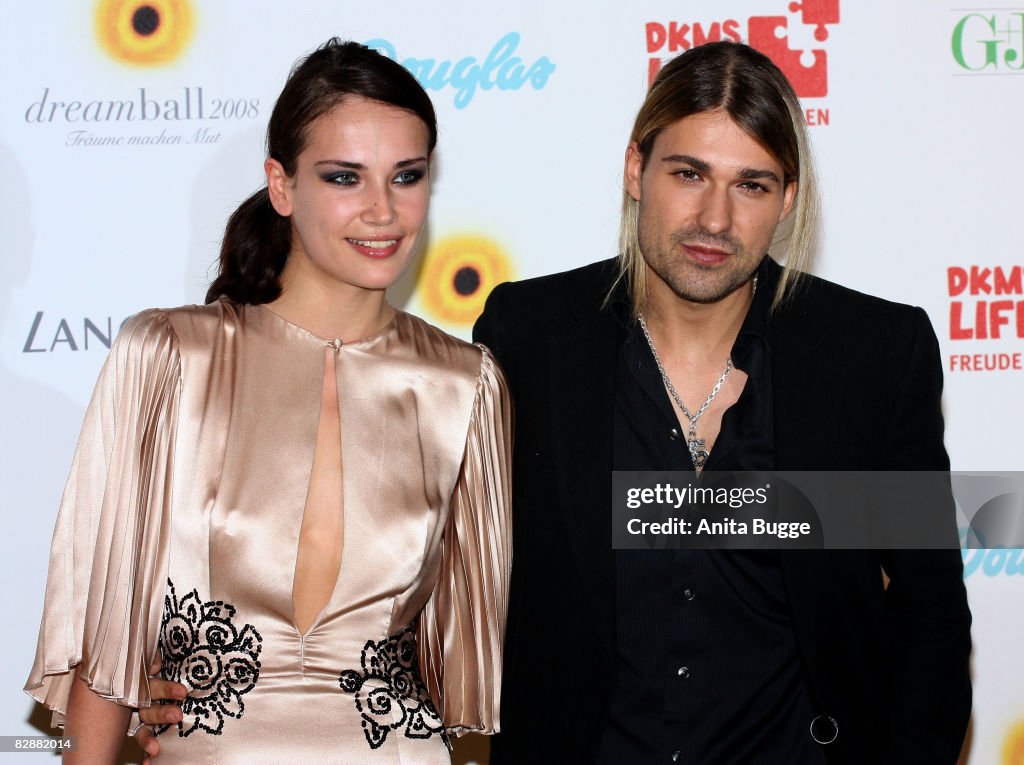 David Garrett and girlfriend Tatjana Gellert attend the Dreamball2008