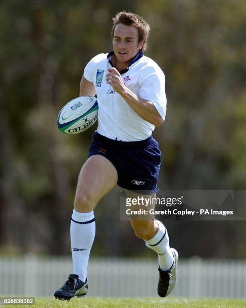 Wales's Rhys Williams during training at the Canberra Raiders training fields, ahead of their Rugby Union World Cup pool match against Italy at The...