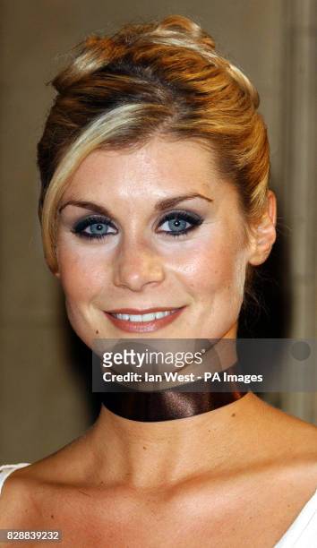 The Bill actress Kim Tiddy arrives for the annual National Television Awards at the Royal Albert Hall in central London.