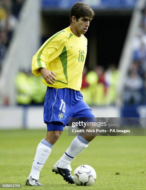 Juninho Pernambucano of Brazil during Brazil's 1-0 win over Jamaica, in a friendly international at Walkers Stadium, in Leicester.
