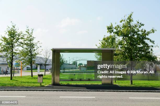 jasper morrison bus stop, weil am rhein, germany - eames chair stock pictures, royalty-free photos & images