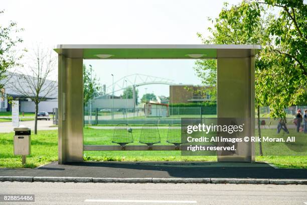 jasper morrison bus stop, weil am rhein, germany - eames chair stock pictures, royalty-free photos & images
