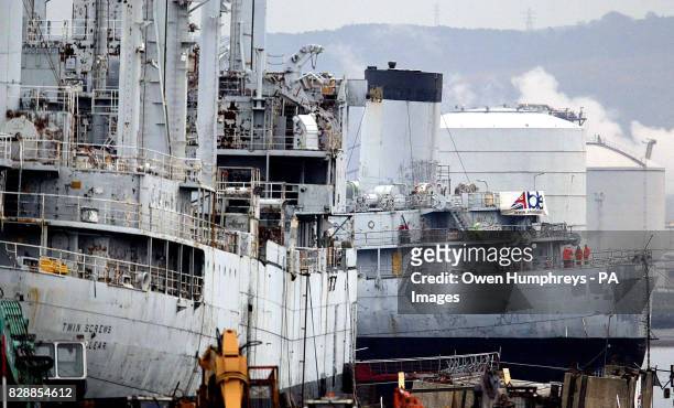 The second vessel in a fleet of controversial former US Navy "ghost ships" arrives at a Hartlepool breakers' yard. Hartlepool firm Able UK has a...