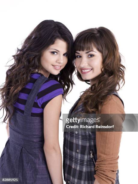 Actress/ singers Selena Gomez and Demi Lovato pose for a portrait session in Los Angeles for Teen Magazine on May 10, 2008.