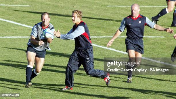 No mobile phone use. Internet sites may only use one image every five minutes during the match. England scrum half Kyran Braken catches a pass from...