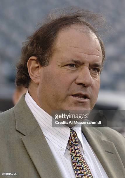 Commentator Chris Berman before the Philadelphia Eagles coach Andy Reid host the Green Bay Packers Oct. 2. 2006 on ESPN Monday Night Football in...