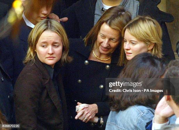 Victoria Short, flanked by daughters Elizabeth and Katherine, and followed by son Thomas leave Christ Church in Istanbul, Turkey. The service was...