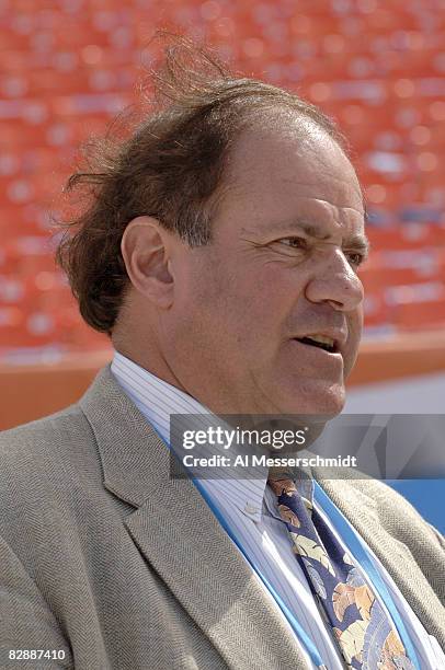 Chris Berman of ESPN during Media Day prior to Super Bowl XLI at Dolphins Stadium in Miami, Florida on January 30, 2007.