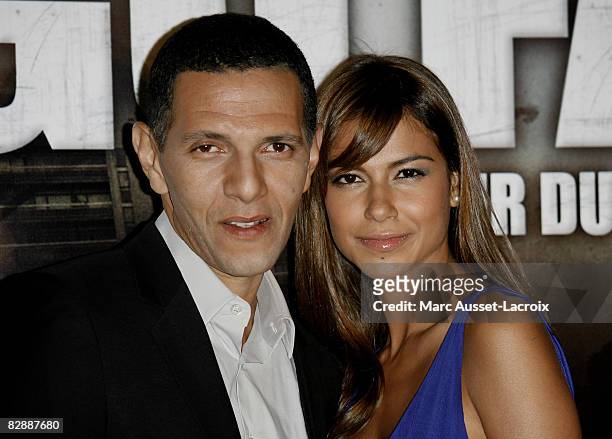 Roschdy Zem and actress Catalina Denis attend the " Go Fast" premiere at Le Grand Rex on September 18, 2008 in Paris, France.