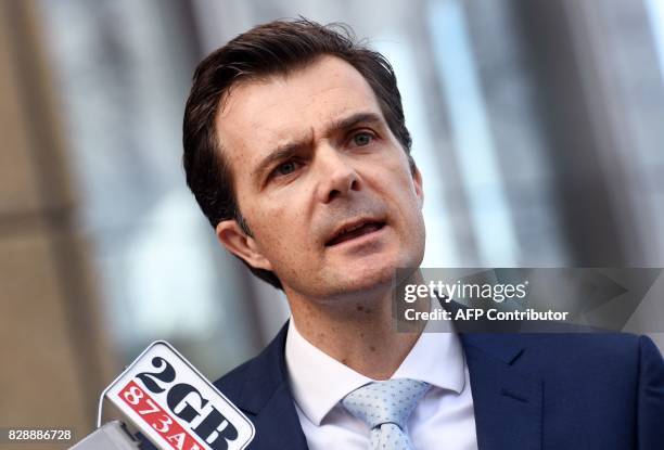 Public Interest Advocacy Centre CEO Jonathon Hunyor speaks to the media after commencing proceedings in the High Court in Sydney seeking to stop the...