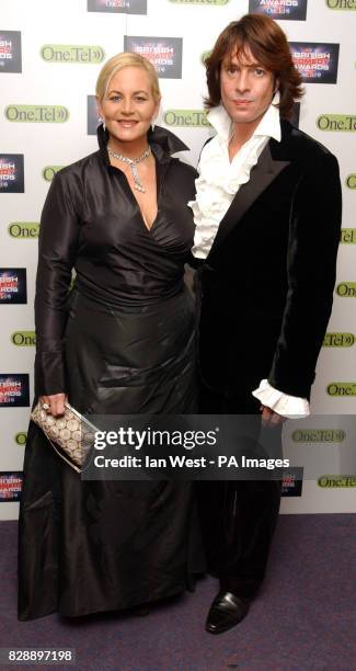 Laurence Llewelyn Bowen and wife Jackie during the annual British Comedy Awards at London Television Studios in south London.