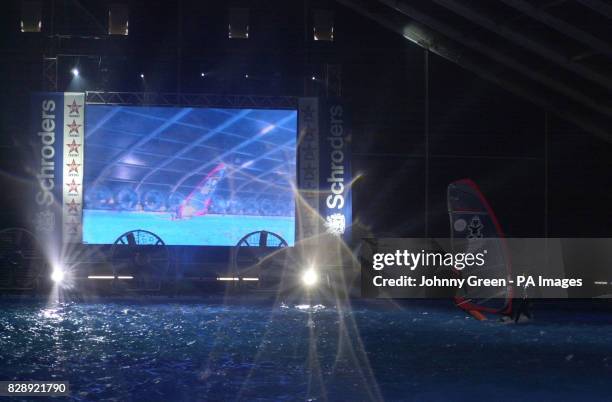 The UK's first ever Indoor Windsurfing Championships begin with the men's slalom at this year's Schroder London International Boat Show held at Excel...