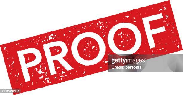red rubber stamp icon on transparent background - proofreading stock illustrations