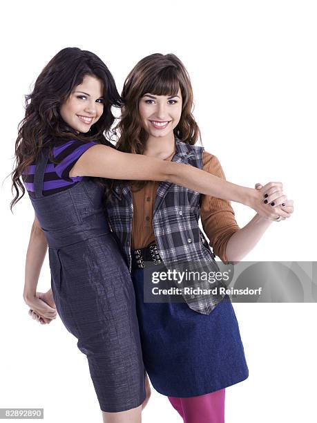 Actress/ singers Selena Gomez and Demi Lovato pose for a portrait session in Los Angeles for Teen Magazine on May 10, 2008.