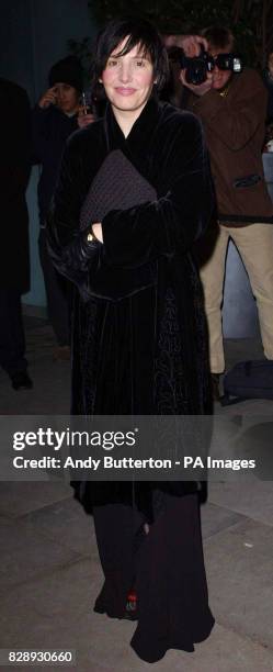 Singer Sharlenn Spiteri from band Texas arrives for the Burns Night fundraising dinner at St Martin's Lane Hotel in central London. Sharleen...