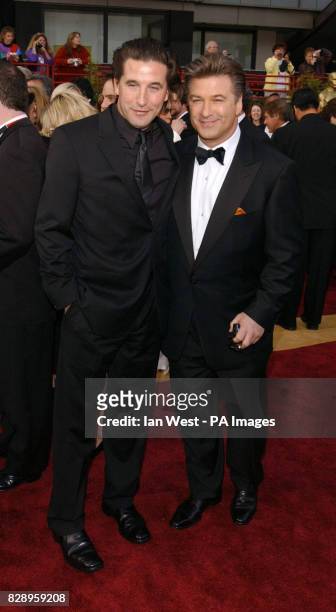 Acting brothers William and Alec Baldwin arrive at the Kodak Theatre in Los Angeles for the 76th Academy Awards. Alec is wearing a suit by...