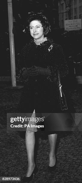 Princess Margaret arriving at Westminster Abbey, London, to attend the harvest thanksgiving service.