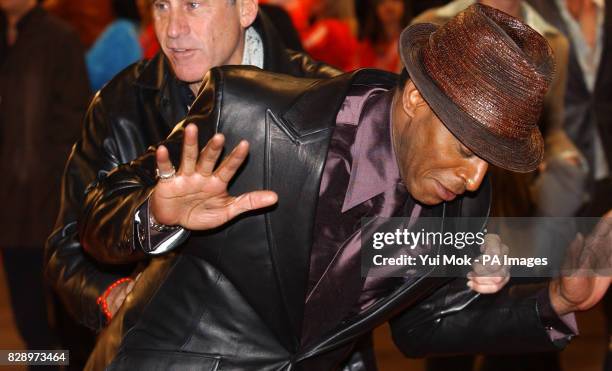 Antonio Fargas and Paul Michael Glaser arrive for the UK premiere of Starsky & Hutch at the Odeon Cinema in Leicester Square, central London.