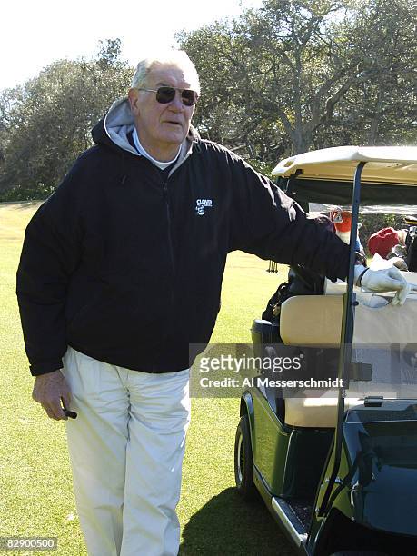 Hall of Famer Bob St. Clair competes in the 20th annual Super Bowl NFL Charities Golf Classic at Amelia Island Plantation February 5, 2005.