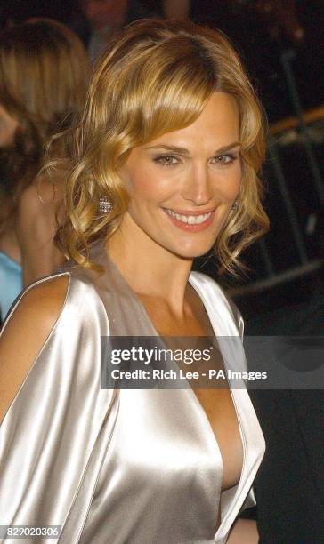 American model and actress Molly Sims arrives for the Costume Institute Gala celebrating Dangerous Liasons: Fashion & Furniture in the 18th Century...
