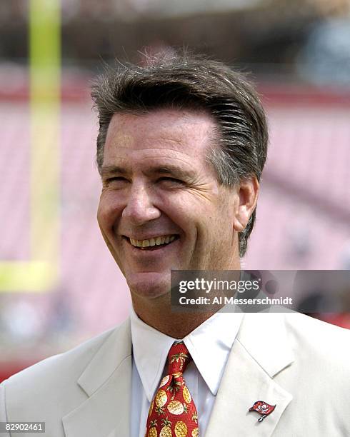 Tampa Bay Buccaneers general manager Bruce Allen is on the sidelines before play against the Buffalo Bills September 18, 2005 in Tampa.