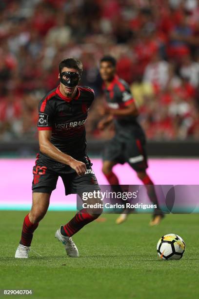Braga midfielder Nikola Vukcevic from Montenegro during the match between SL Benfica and SC Braga for the fruit round of the Portuguese Primeira Liga...