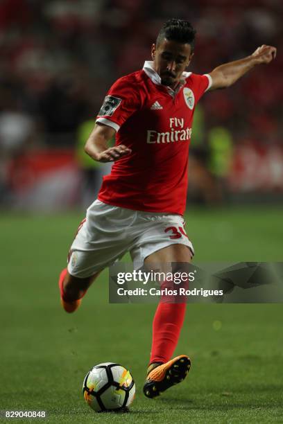 Benfica's defender Andre Almeida from Portugal during the match between SL Benfica and SC Braga for the fruit round of the Portuguese Primeira Liga...