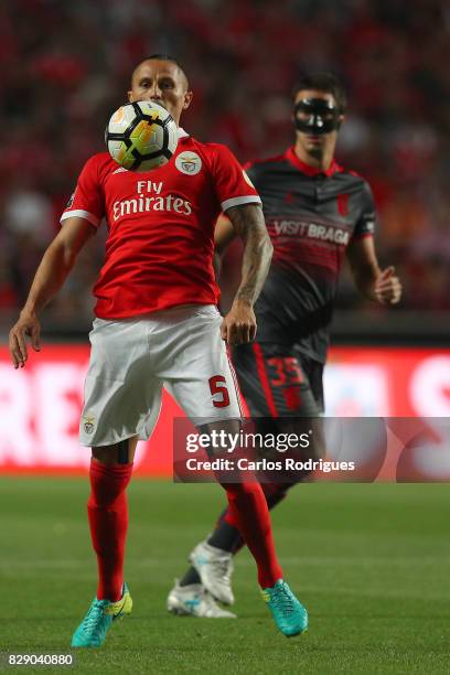 Benfica's midfielder Ljubomir Fejsa from Serbia during the match between SL Benfica and SC Braga for the fruit round of the Portuguese Primeira Liga...