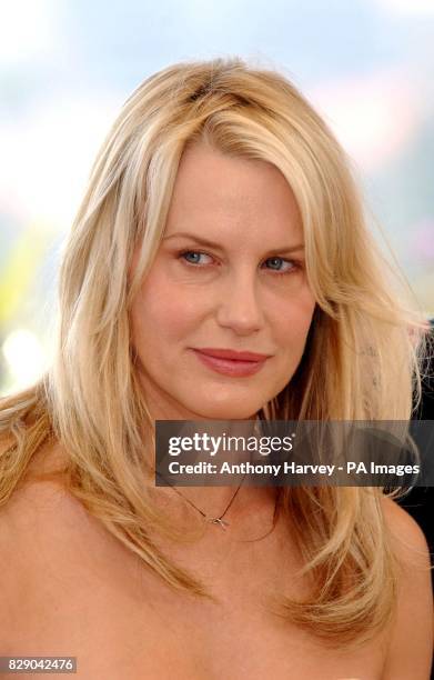 Actress Daryl Hannah during a photocall for her latest film Kill Bill Vol 2, held at the Riveria Terrace in the Palias du Festival during the 57th...