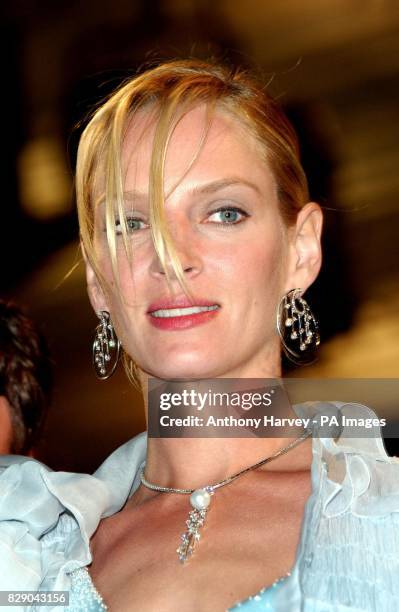 Uma Thurman at the Premiere of 'Kill Bill Vol 2' , held at the Palais des Festival during the 57th Cannes film Festival in France.