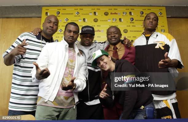 Producer/entrepreneur Kwame Kwaten , who set up the Urban Music Seminar 7 years ago, with GLC, Kanye West, Damon Dash, Samantha Robson, Kwame and SAS...