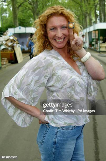 Gardener Charlie Dimmock lauches the Royal Mail's latest set of stamps celebrating 200 years of the Royal Horticultural Society at the Chelsea Flower...