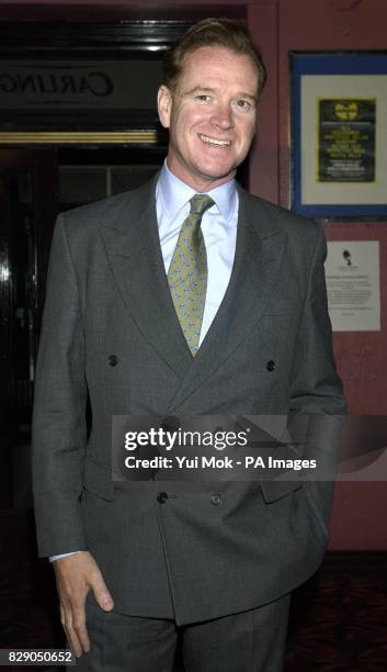 Major James Hewitt, arrives at the Apollo in Hammersmith, west London for Jack Dee - Live at the Apollo. The show, which is filmed in front of a...