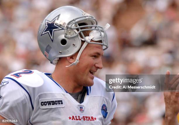 Dallas Cowboys tight end Jason Witten watches play February 12, 2006 at the Pro Bowl at Aloha Stadium in Honolulu, Hawaii.