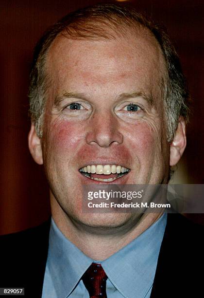 President and CEO of the Gameshow Network, Rich Cronin, attends the Hollywood Radio and Television Society's cable chiefs newsmakers luncheon...