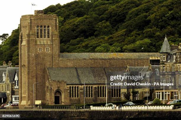 The St Columba's Cathedral in Oban where it is thought the funeral of Frances Shand Kydd will take place. The 68-year-old mother of the late Diana...