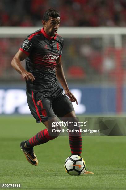 Braga forward Ahmed Hassan from Egity during the match between SL Benfica and SC Braga for the fruit round of the Portuguese Primeira Liga at Estadio...