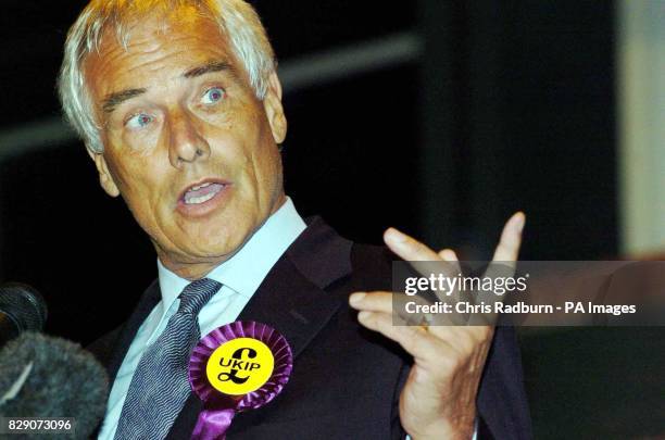 Robert Kilroy Silk - Euro Elections, News Photo