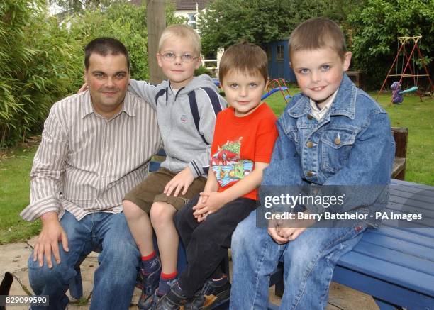 David Hartley with his sons Daniel, eight, Luke, four, and Nathan 10. Mr Hartley from Romsey, Hants, has said, that bone marrow matches have now been...