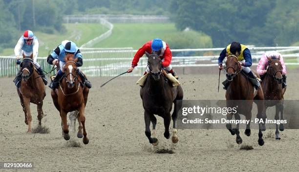 Catherine Wheel ridden by Frankie Dettori on the way to winning the Bellway Stakes at Lingfield Park.