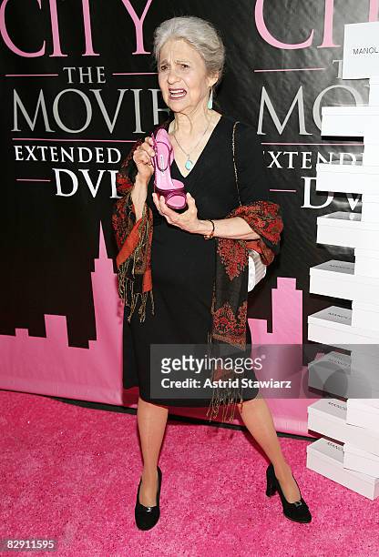 Actress Lynn Cohen attends the "Sex and the City: The Movie" DVD launch at the New York Public Library on September 18, 2008 in New York City.