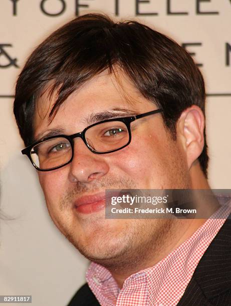 Actor Rich Sommer attends the Academy of Television Arts & Sciences and the Writers Peer Group Emmy nominee party for outstanding writing at the...
