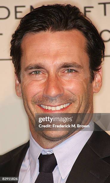 Actor Jon Hamm attends the Academy of Television Arts & Sciences and the Writers Peer Group Emmy nominee party for outstanding writing at the...