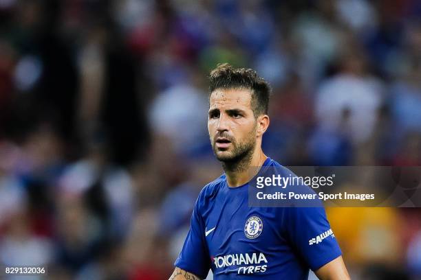 Chelsea Midfielder Cesc Fabregas in action during the International Champions Cup match between Chelsea FC and FC Bayern Munich at National Stadium...