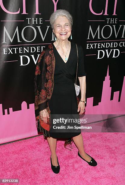 Actress Lynn Cohen attends the "Sex and the City: The Movie" DVD launch at the New York Public Library on September 18, 2008 in New York City, New...