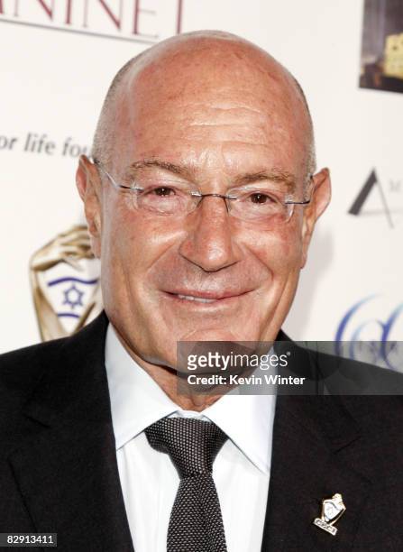 Arnon Milchan arrives at From Vision to Reality: The 60th Anniversary of the State of Israel honoring producer Arnon Milchan at Paramount Studios on...