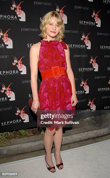 Actress Emilie de Ravin attends the Josie Maran Sephora launch party held at Akasha on September 18, 2008 in Culver City, California.