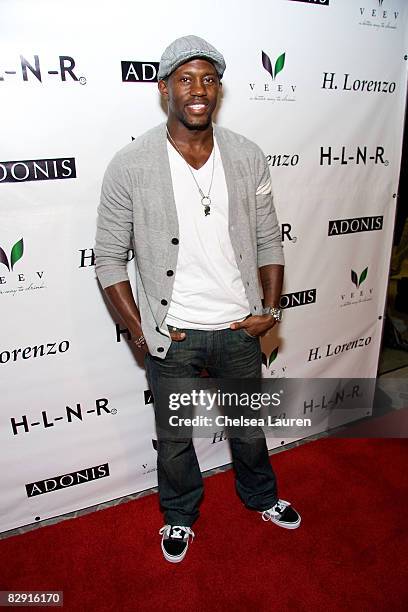 Basketball player Kenny Purnell arrives at the grand opening of HLNR in Los Angeles, California on September 16, 2008.